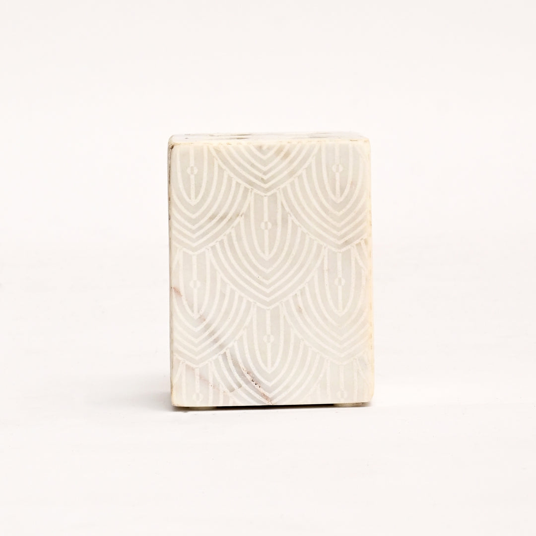 Luxury Marble Bathroom Set | Laser Design & Stone Carving Artistry