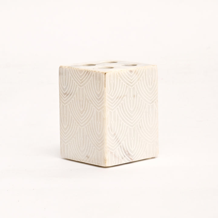 Luxury Marble Bathroom Set | Laser Design & Stone Carving Artistry