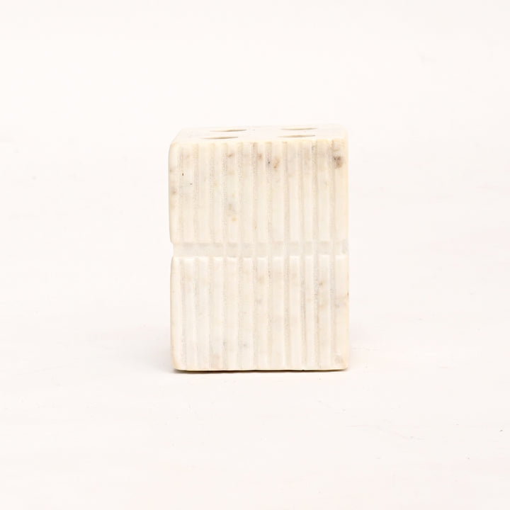 Handcrafted Marble Bathroom Set - Stone Carved & Laser-Engraved Elegance