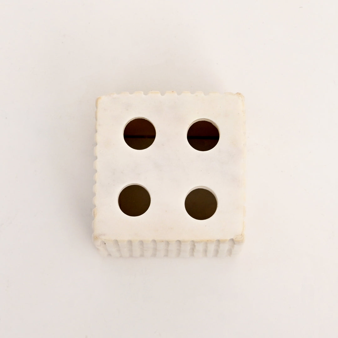 Handcrafted Marble Bathroom Set - Stone Carved & Laser-Engraved Elegance