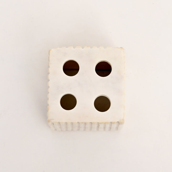 Handcrafted Marble Bathroom Set - Stone Carved & Laser-Engraved Elegance