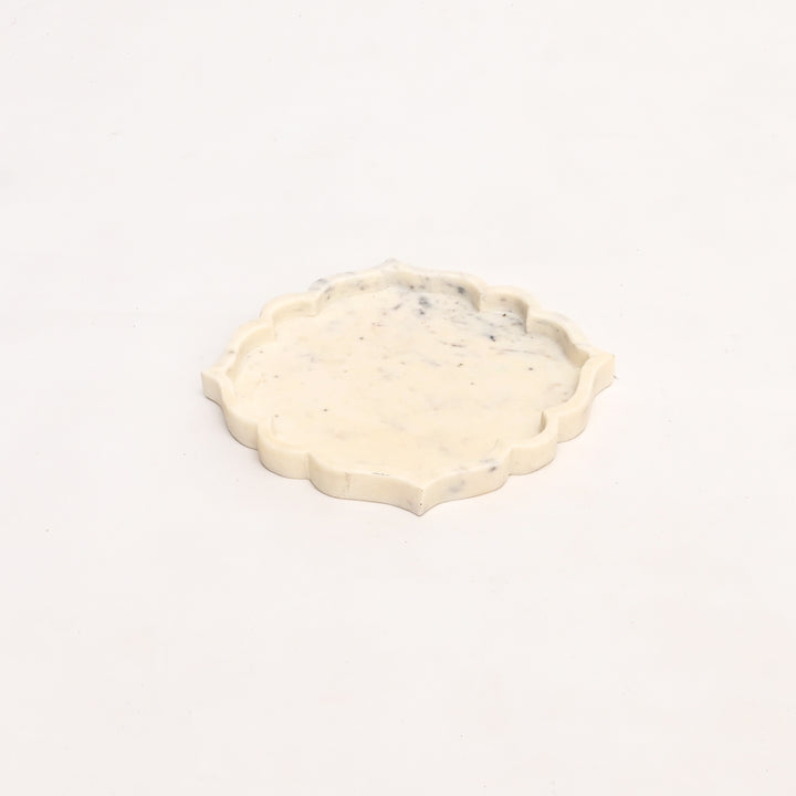 Handcrafted Marble Decorative Urli Tray
