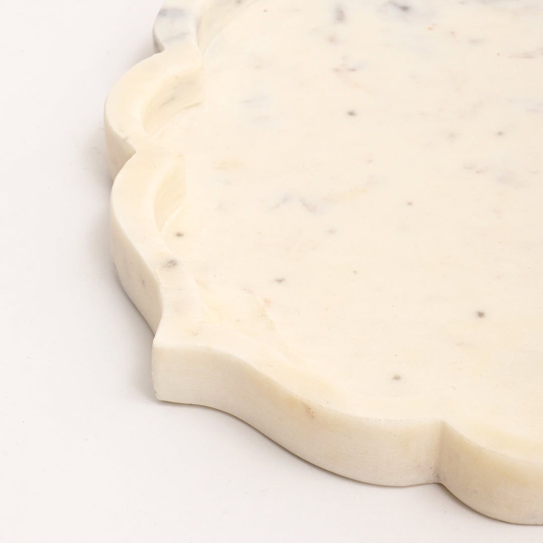 Handcrafted Marble Decorative Urli Tray