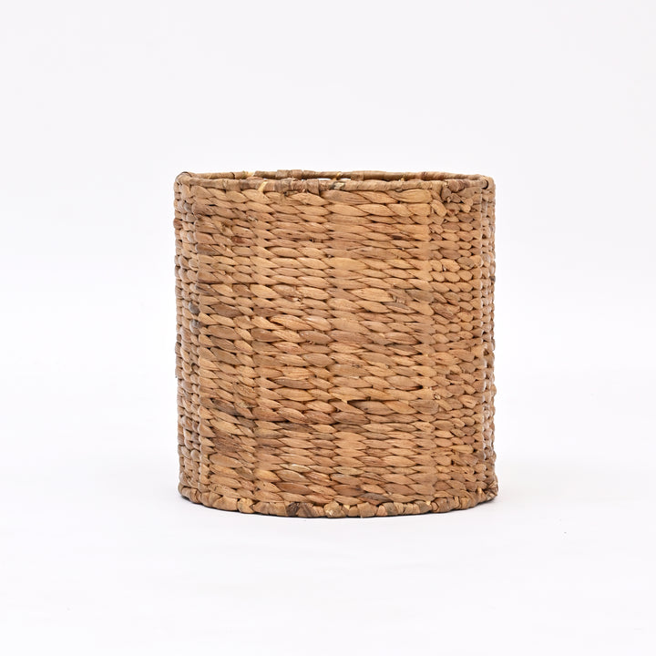 Handwoven Water Hyacinth Planter | Ecofriendly Plant Holder with Iron Frame