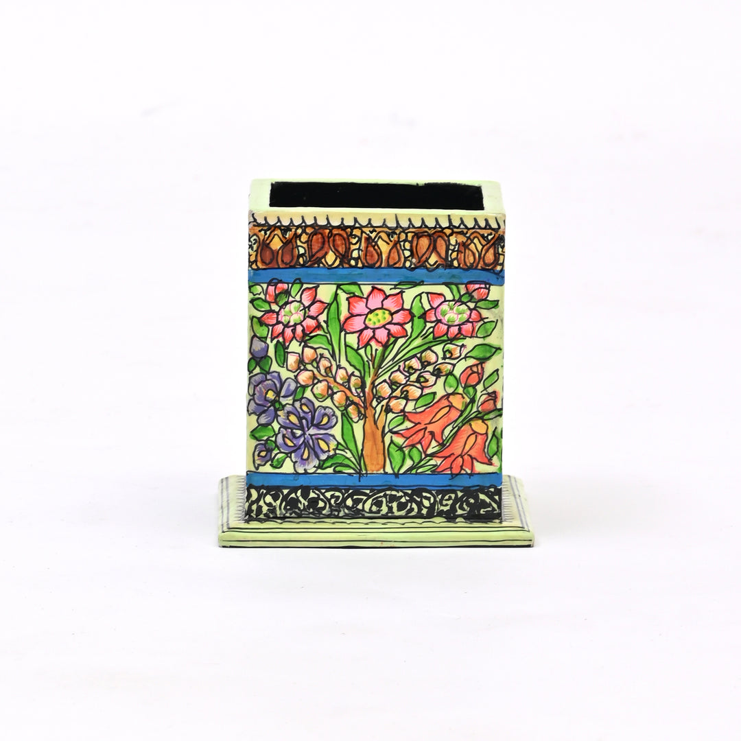 Ecofriendly Paper Pulp Pen Holder | Sustainable Desk Organizer Office