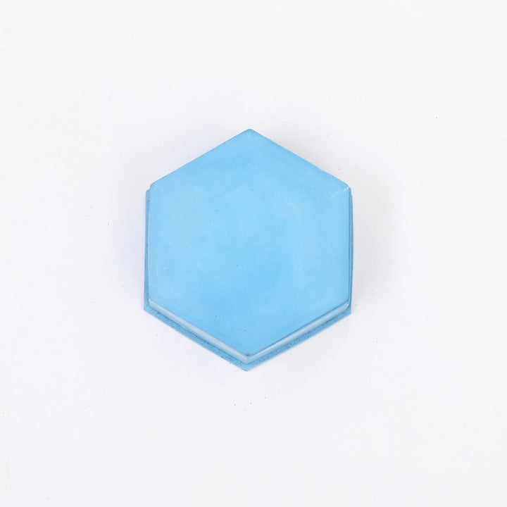 Hexagon Terramix Container | Blue | Stylish Storage with a Geometric Edge