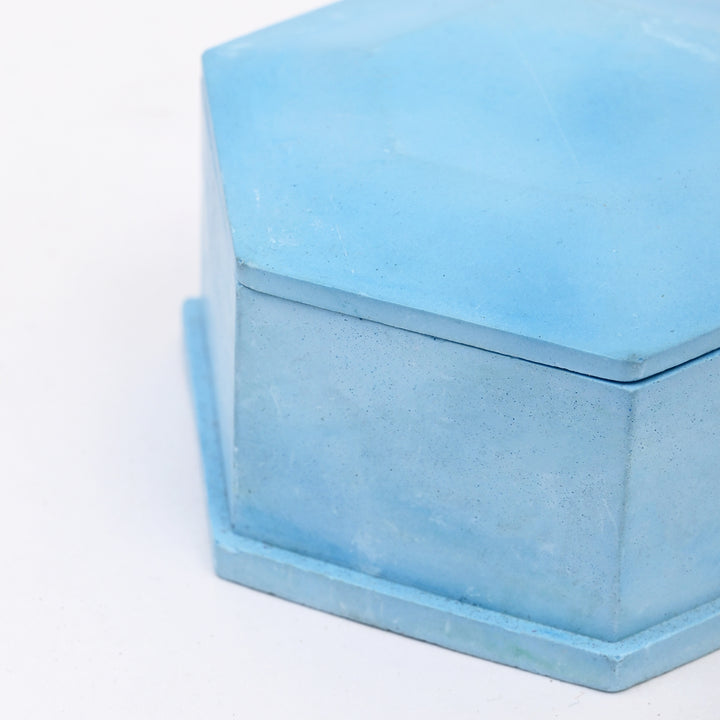 Hexagon Terramix Container | Blue | Stylish Storage with a Geometric Edge