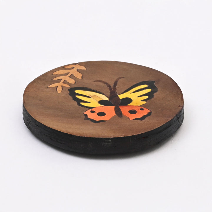 Butterfly Fridge Magnet | Natural Wood Art