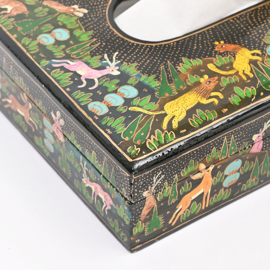 Handcrafted Paper Mache Tissue Box Cover