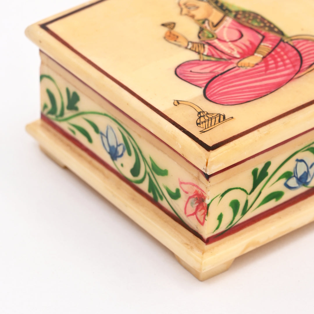 Handcrafted Bone Miniature Painting Box