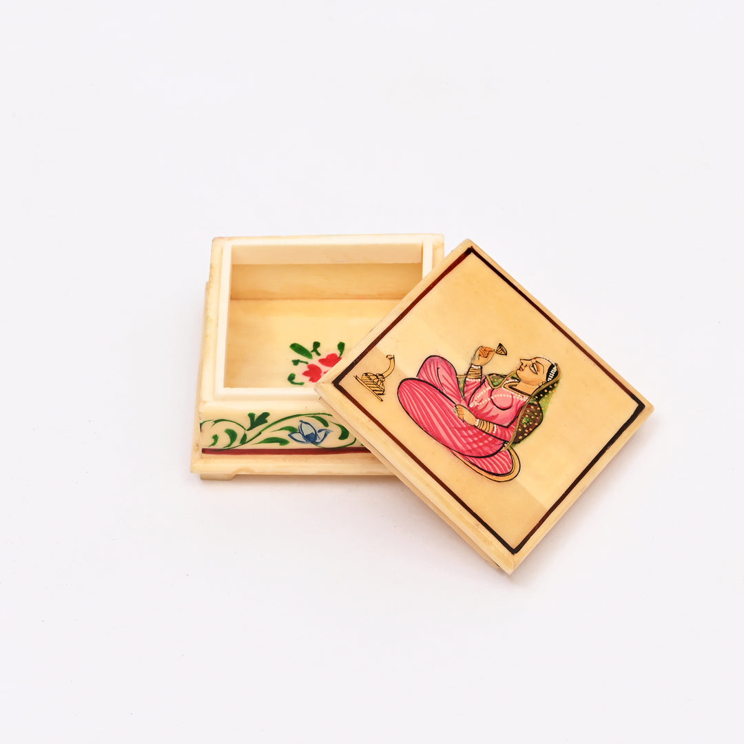 Handcrafted Bone Miniature Painting Box