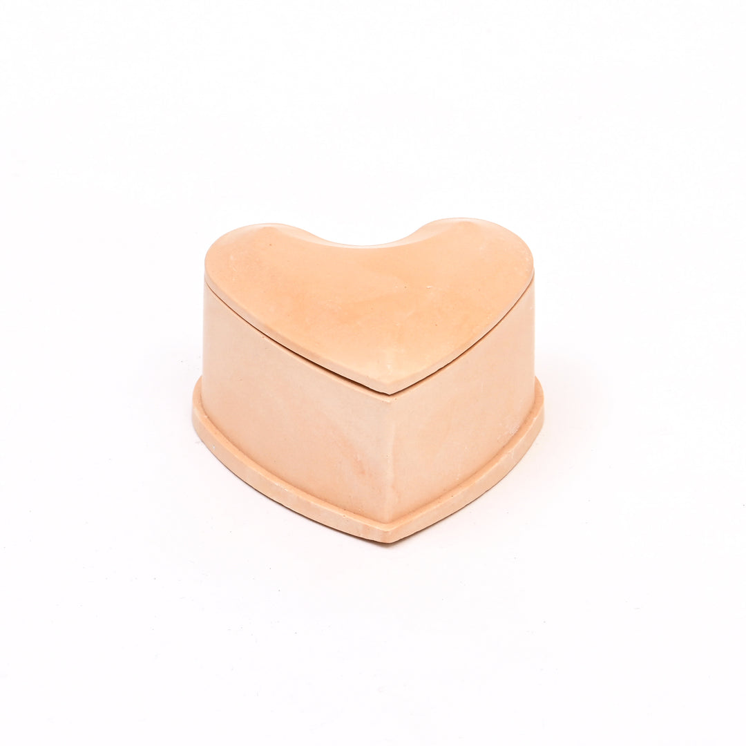 Heart|Shaped Terramix Container | Orange | Elegant Organizer for Jewelry & Essentials