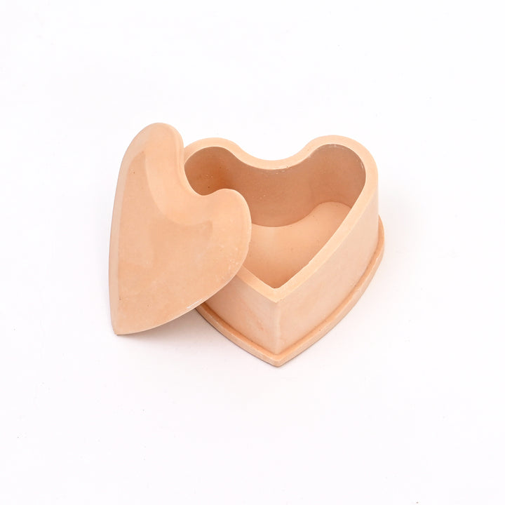 Heart|Shaped Terramix Container | Orange | Elegant Organizer for Jewelry & Essentials