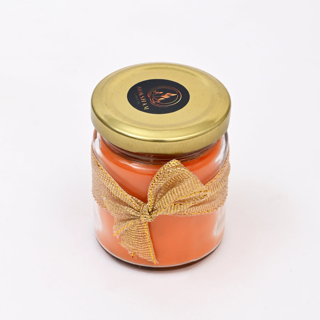 Cozy Harvest Orange Cinnamon Candle | Soy Wax Essential Oil Autumn Spice