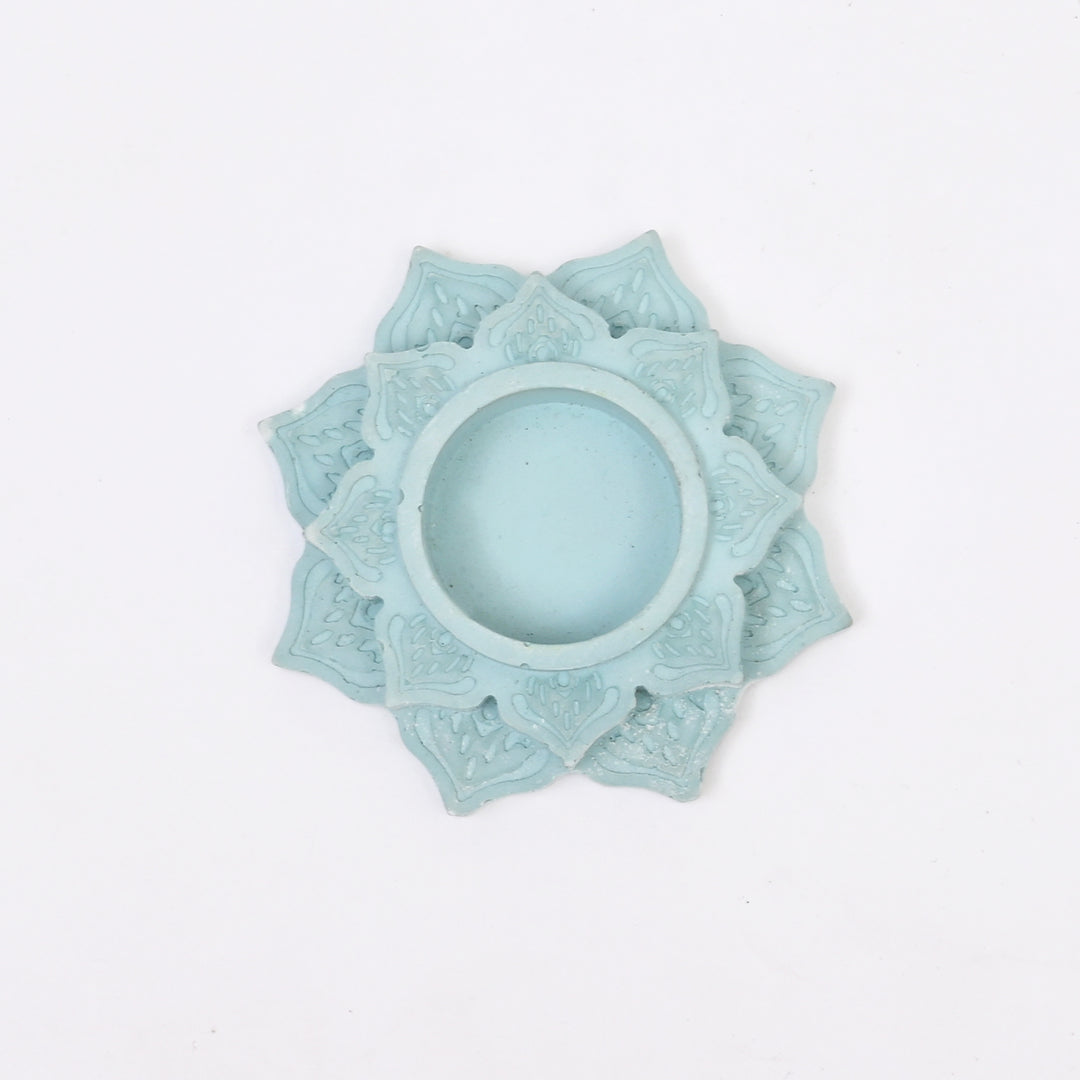 Mandala Art Tea Light Holder | Pink & Yellow | Terramix | Handcrafted Elegance for Serene Spaces