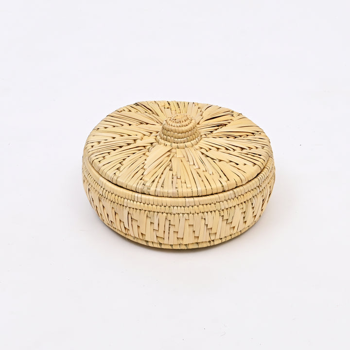 Handwoven Moonj Grass Roti Basket | Natural & Eco-Friendly Kitchen Storage