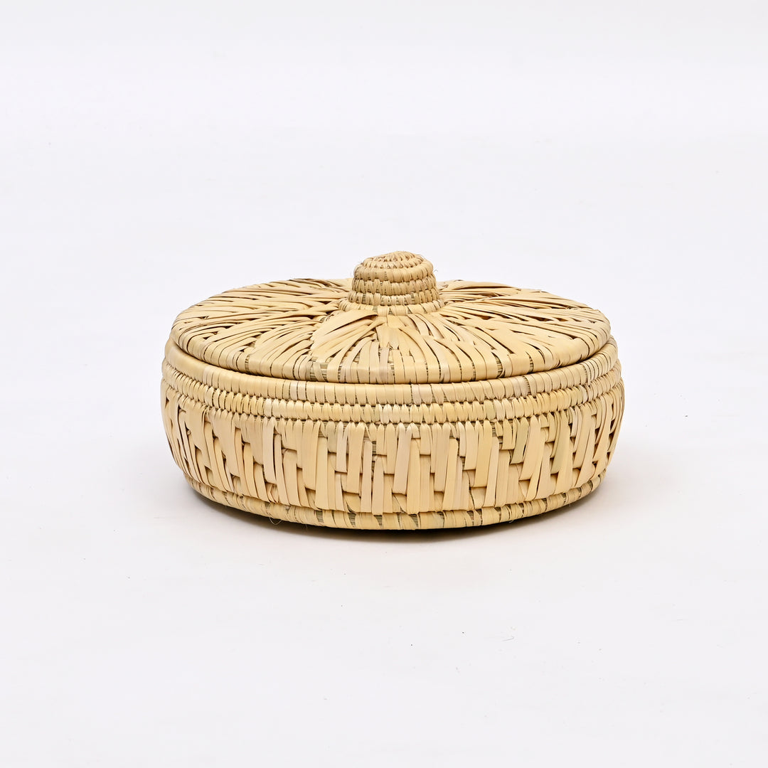 Handwoven Moonj Grass Roti Basket | Natural & Eco-Friendly Kitchen Storage