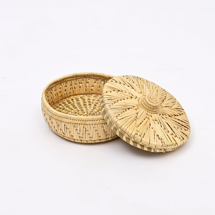Handwoven Moonj Grass Roti Basket | Natural & Eco-Friendly Kitchen Storage