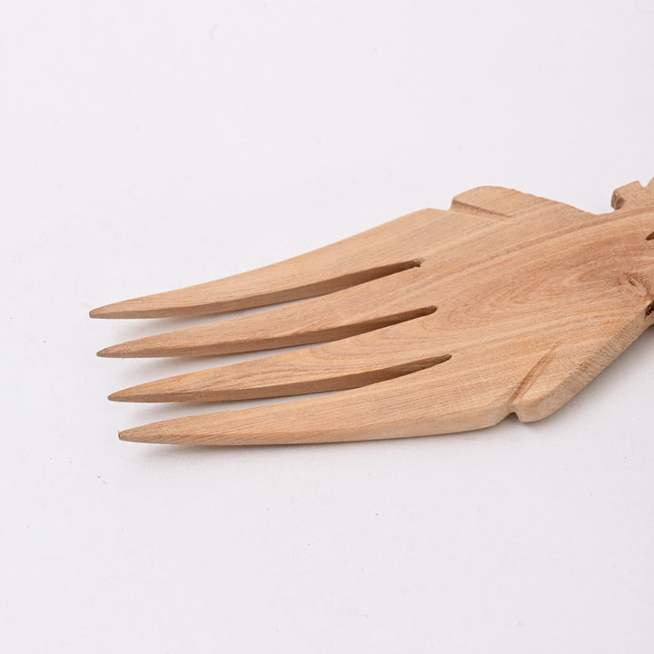 Handmade Wooden Spoon & Fork Set | Traditional Indian Craft Utensils