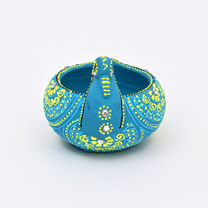 Terracotta Animal Shaped Diya Set | Decorative 4 Piece Oil Lamp