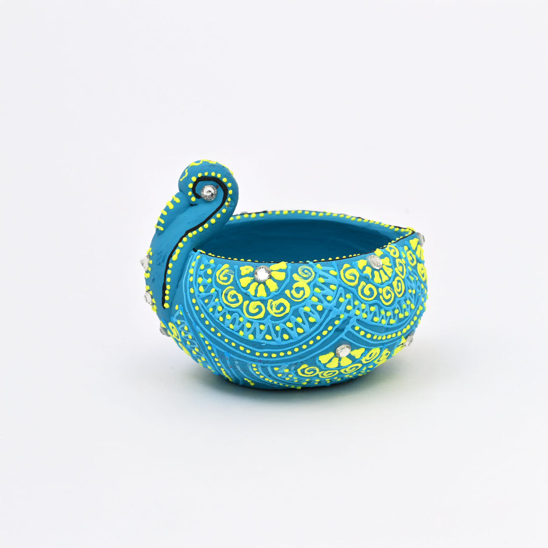Terracotta Animal Shaped Diya Set | Decorative 4 Piece Oil Lamp