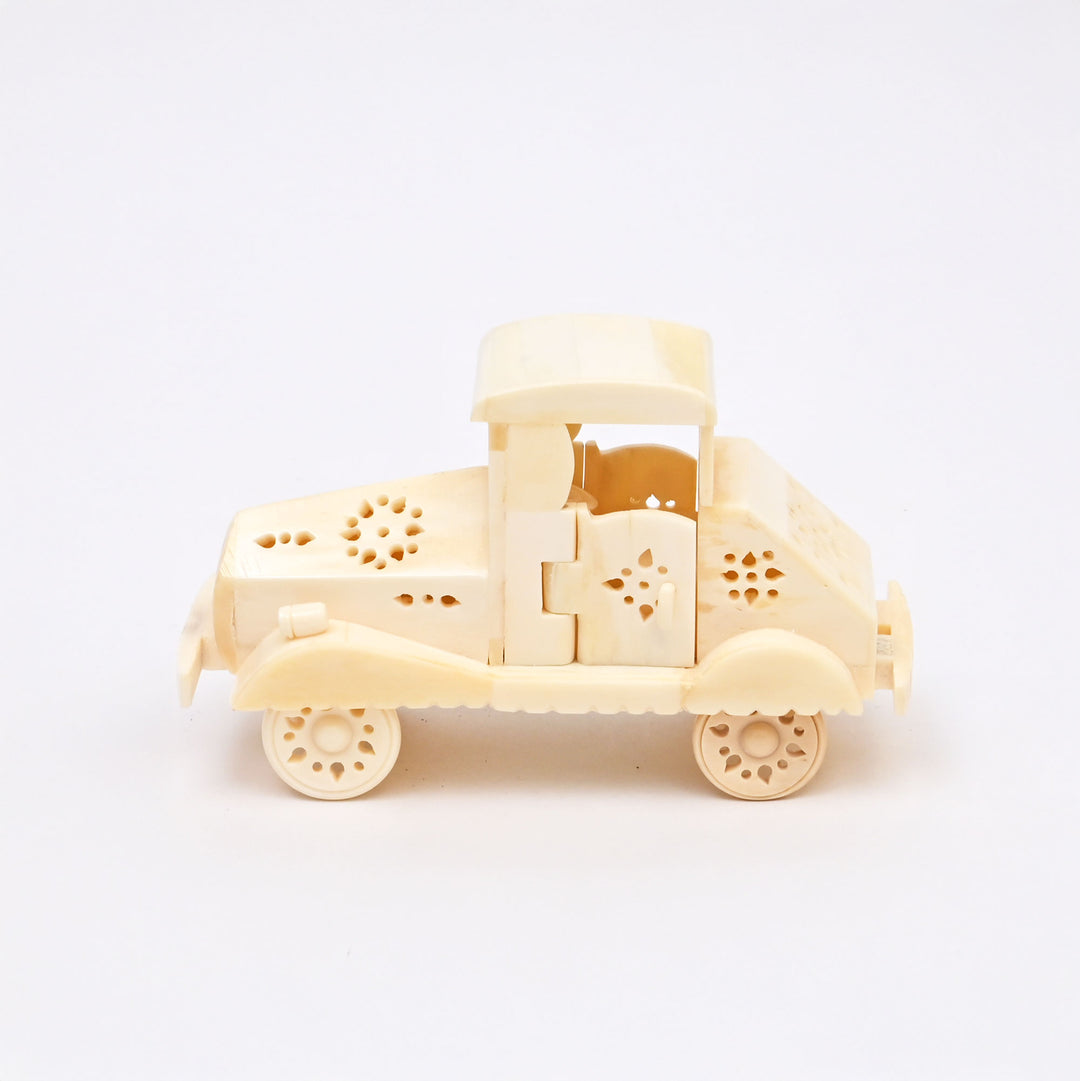 Handcrafted Bone Miniature Car
