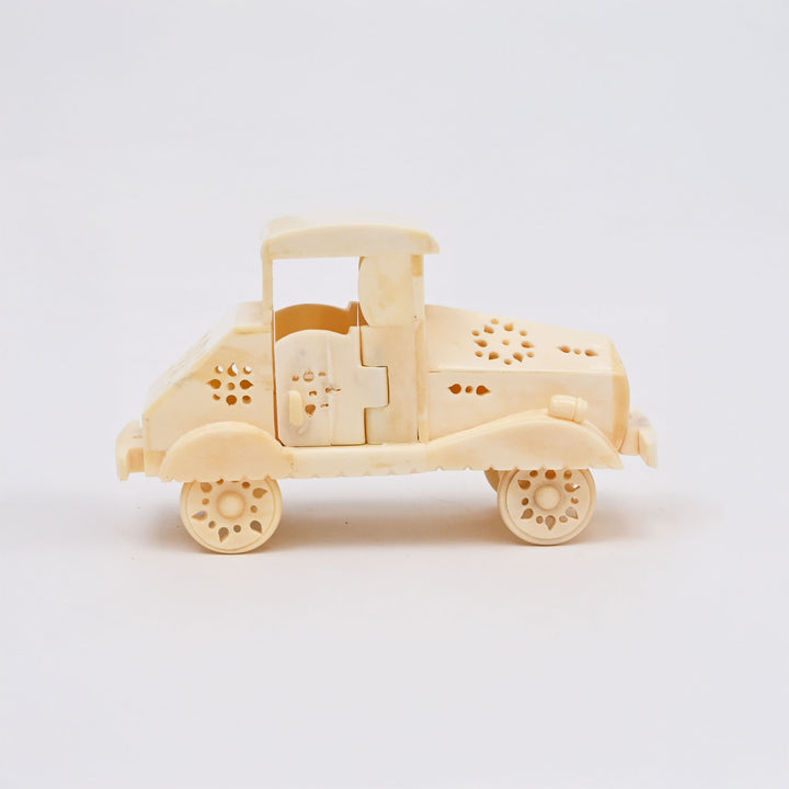 Handcrafted Bone Miniature Car