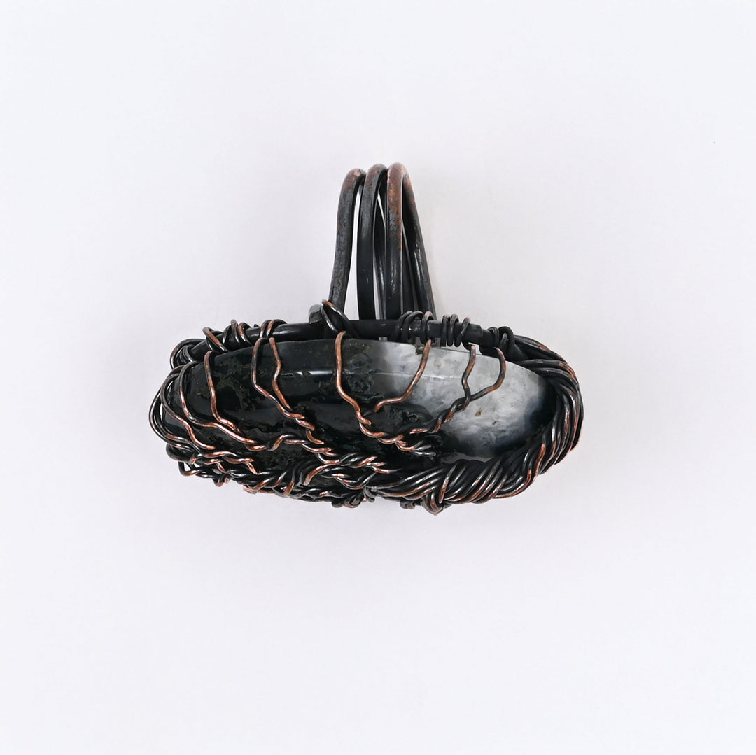 Handcrafted Copper Ring with Natural Stone | Artisan Boho Jewelry