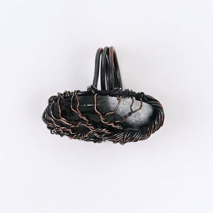 Handcrafted Copper Ring with Natural Stone | Artisan Boho Jewelry