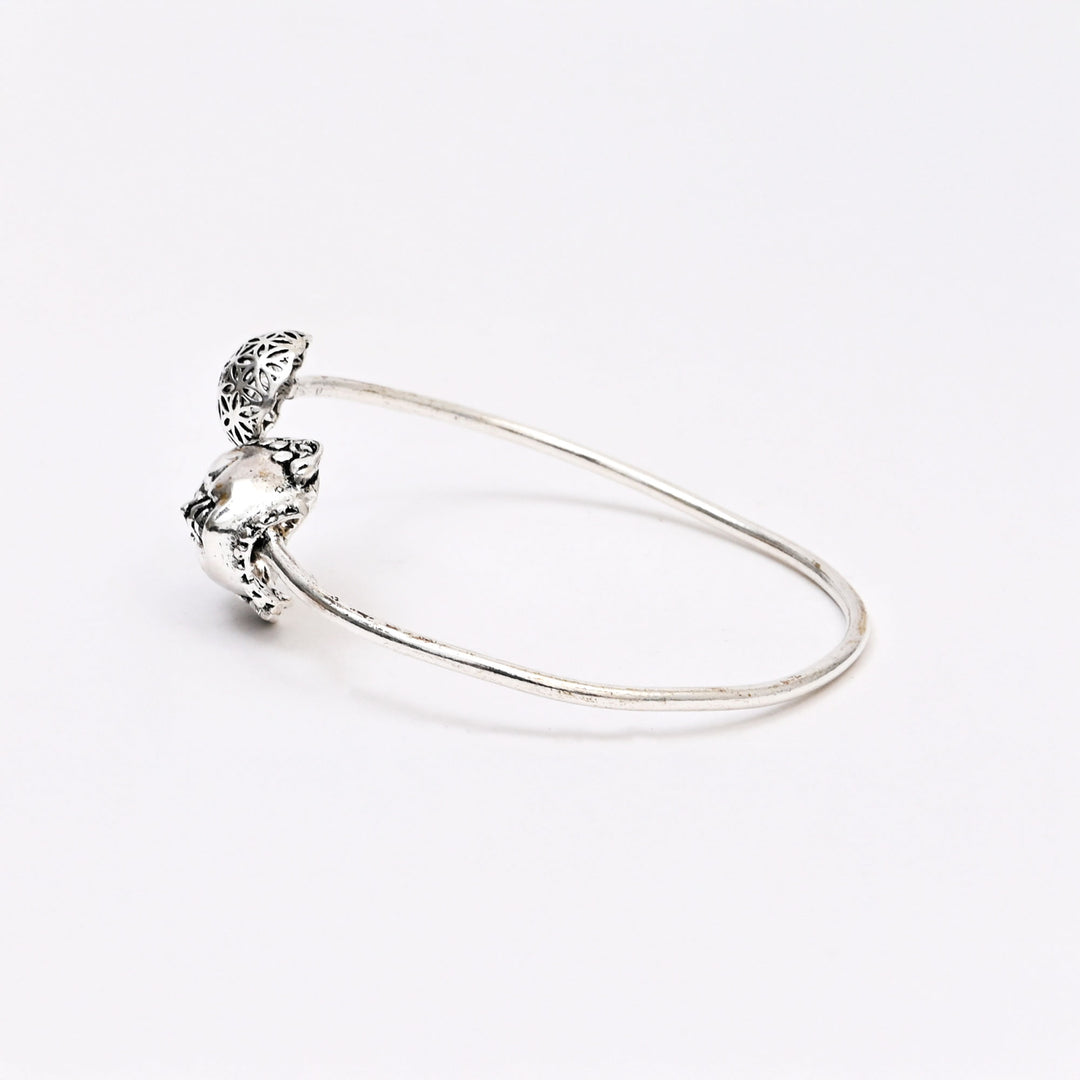 Modern Artisan Brass Bangle | Minimalist Polished Bracelet