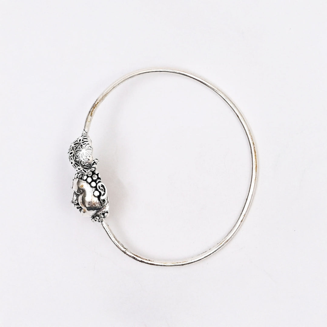 Modern Artisan Brass Bangle | Minimalist Polished Bracelet