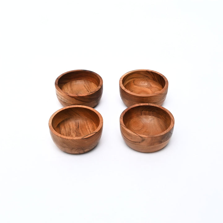 Wooden Bowls Set of 4 | Mango Wood | Handmade