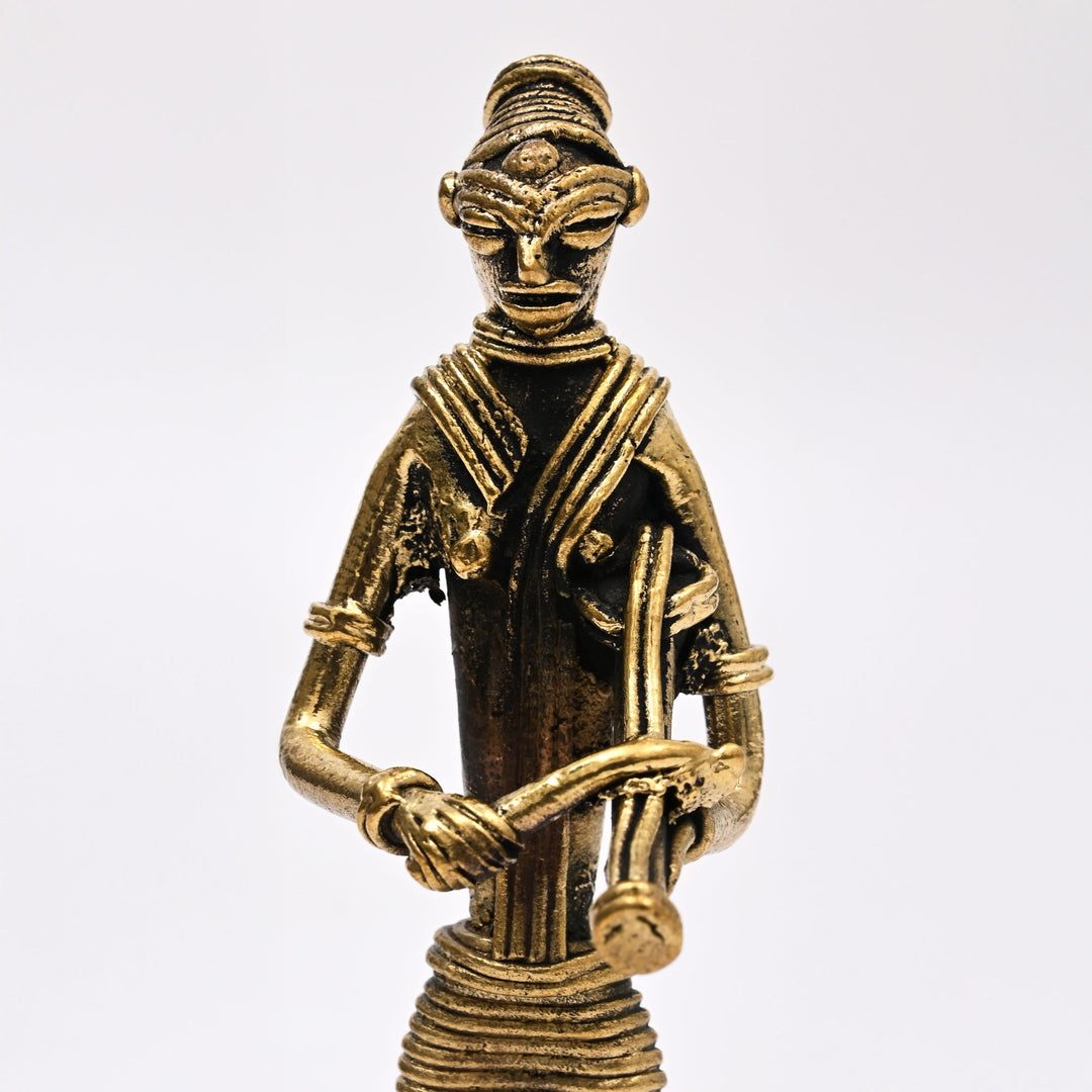 Tribal Woman Musician Figurine | Kendra Player