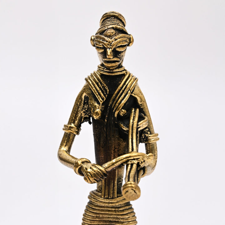 Tribal Woman Musician Figurine | Kendra Player