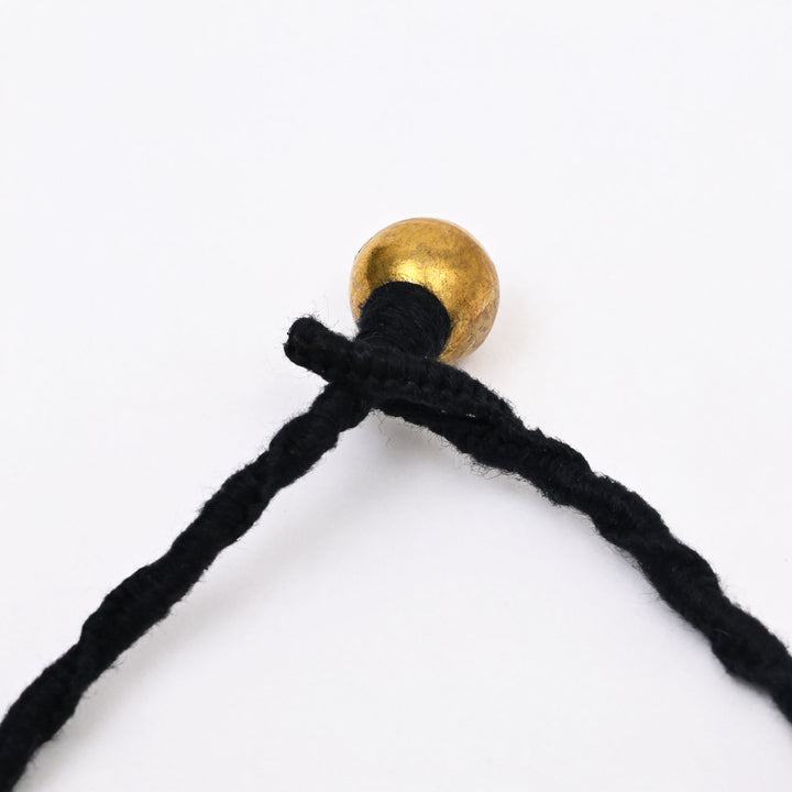 Ancient Tribal Brass Bracelet | Modern Cotton Thread Handmade Bead Jewelry