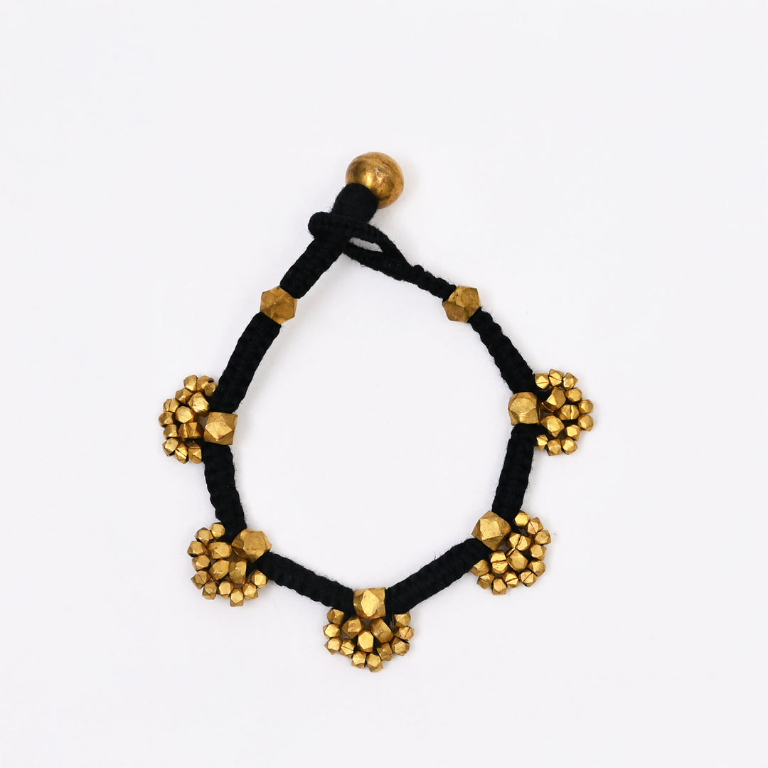 Ancient Tribal Brass Bracelet | Modern Cotton Thread Handmade Bead Jewelry
