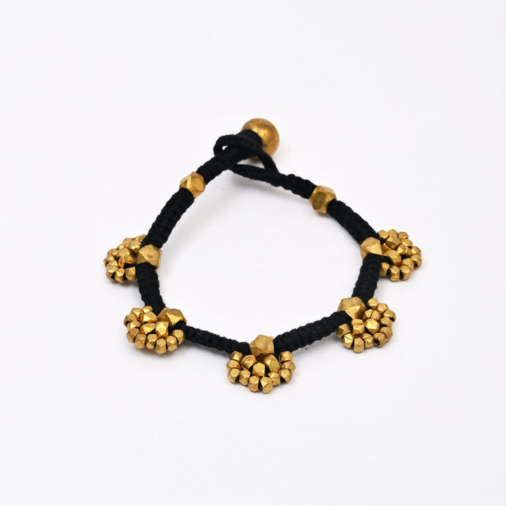 Ancient Tribal Brass Bracelet | Modern Cotton Thread Handmade Bead Jewelry