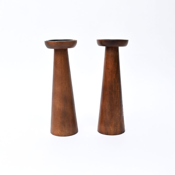 Candle Holder | Natural Finish | Mango Wood | Home Decor
