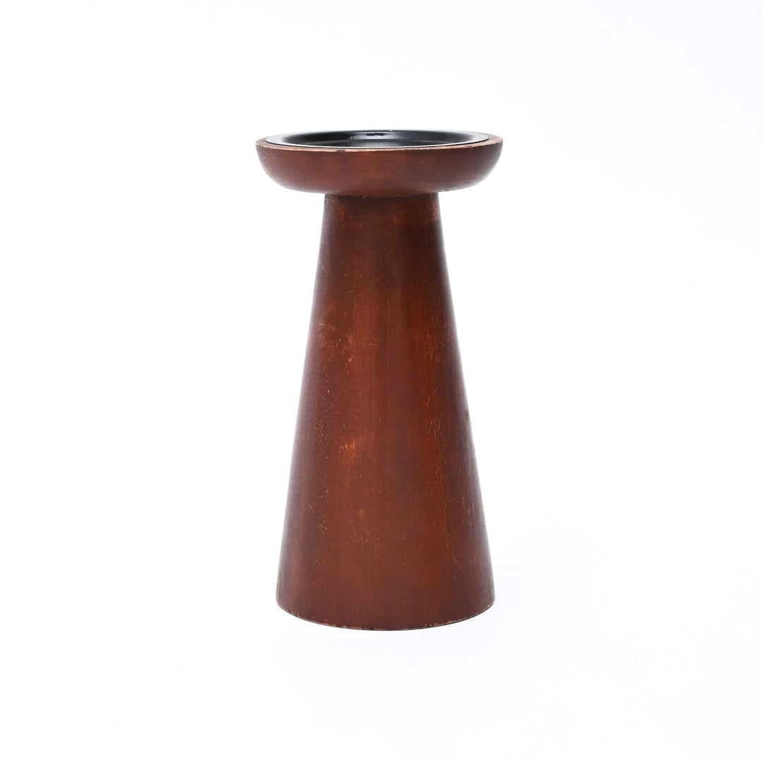 Candle Holder | Natural Finish | Mango Wood | Home Decor