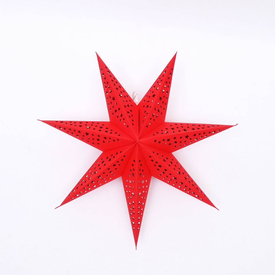 Handmade Paper Star Hanging Ornament | Christmas Ornament | 60 cm
