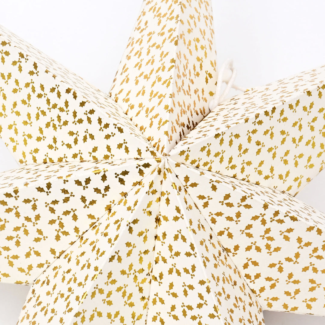 Handmade Paper Star Hanging Ornament | Christmas & Seasonal Decor | 46 cm