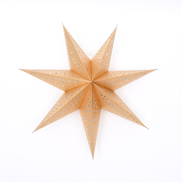 Handmade Paper Star Hanging Ornament | Christmas & Seasonal Decor | 60 cm
