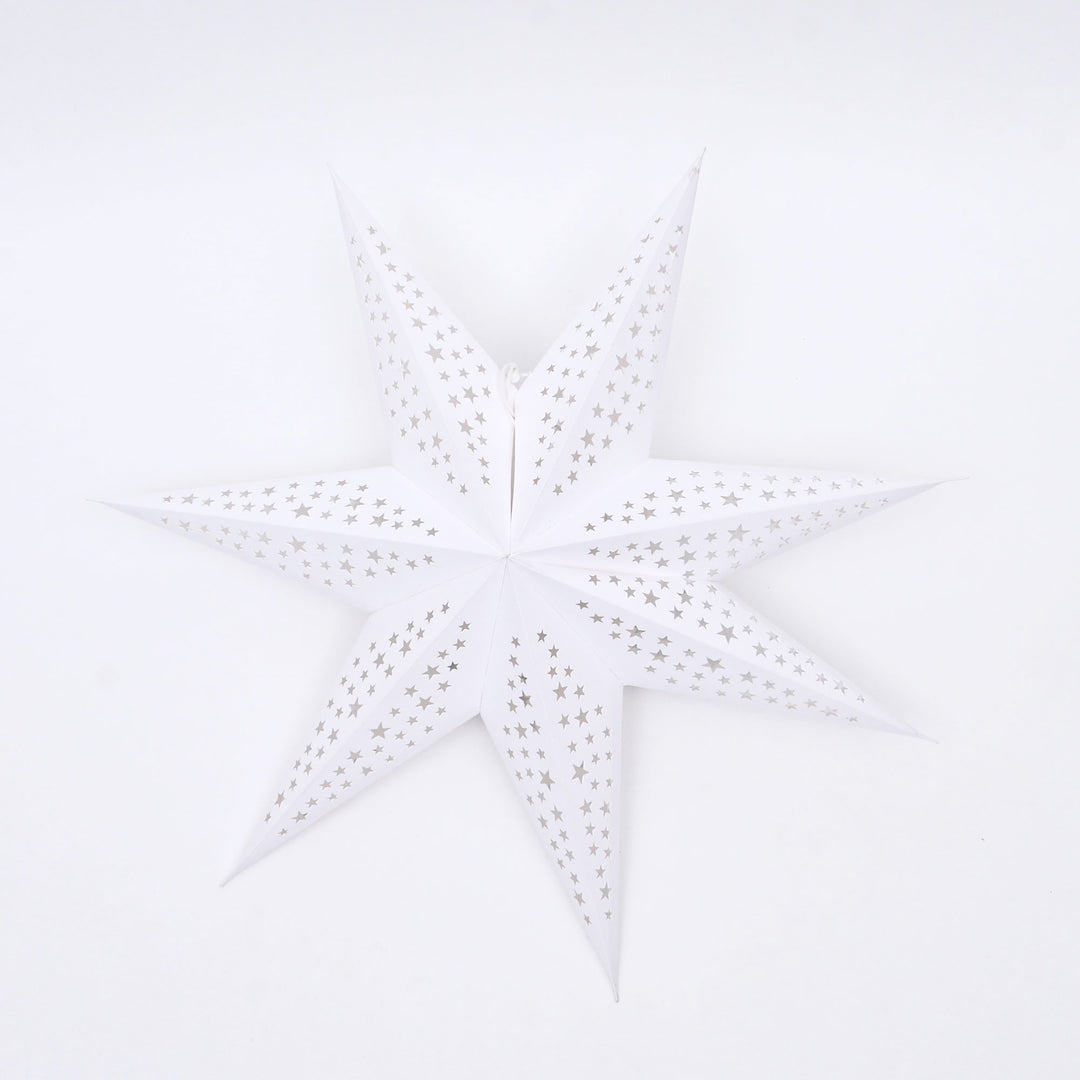 Handmade Paper Star Hanging Ornament | Festive Decor | 60 cm