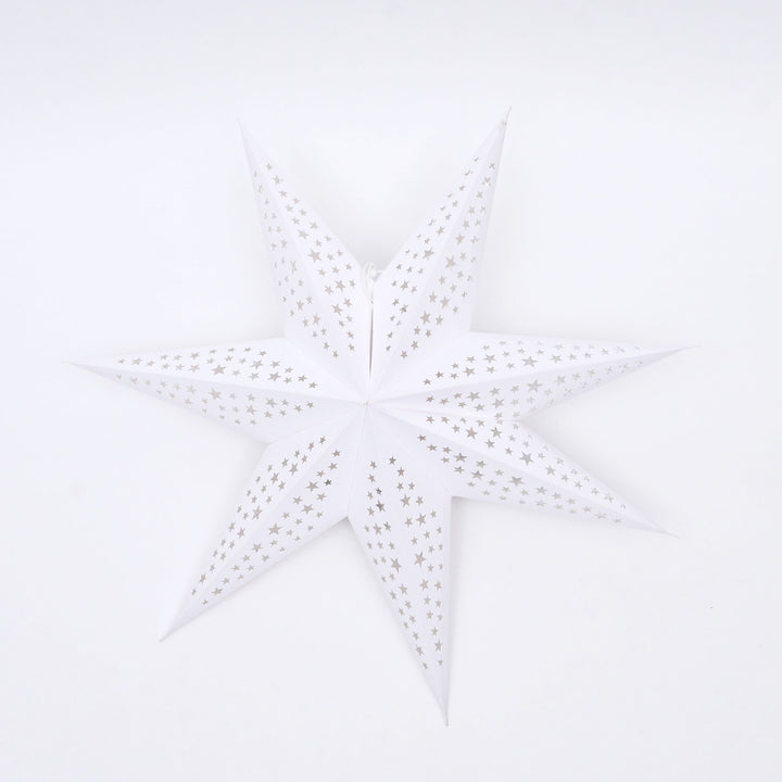 Handmade Paper Star Hanging Ornament | Festive Decor | 60 cm
