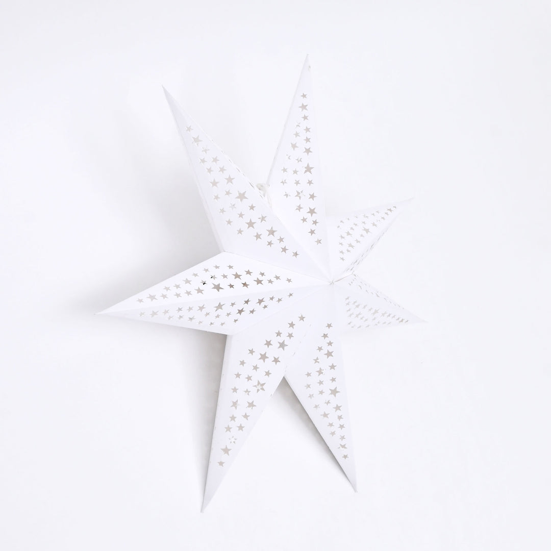 Handmade Paper Star Hanging Ornament | Festive Decor | 60 cm