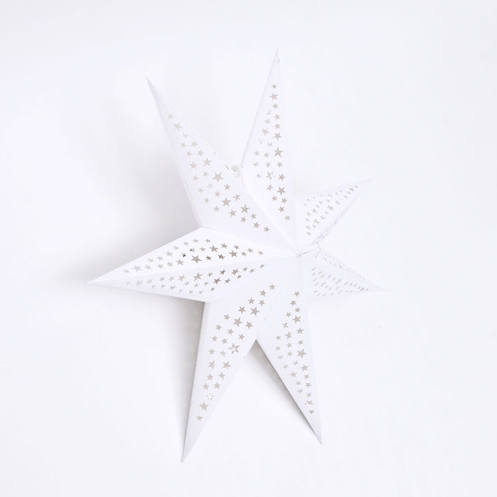 Handmade Paper Star Hanging Ornament | Festive Decor | 60 cm
