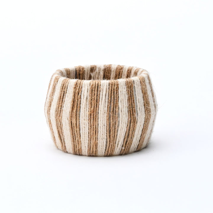 Thread Napkin Rings | Set of 4 | 100% Mango Wood