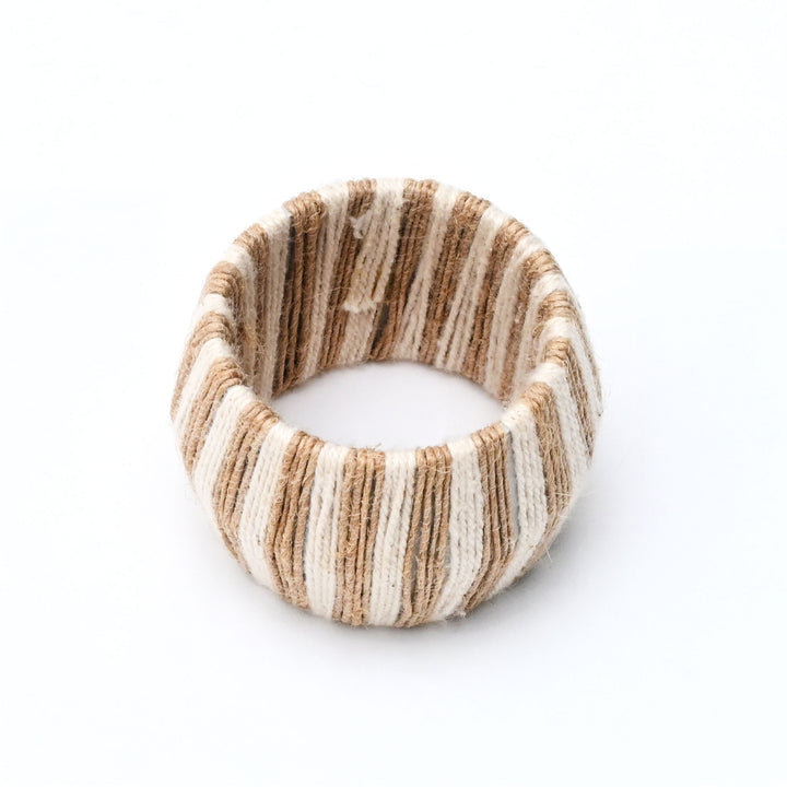 Thread Napkin Rings | Set of 4 | 100% Mango Wood