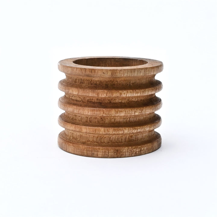 Elegant Wooden Napkin Rings | Set of 4 | Perfect for Dining
