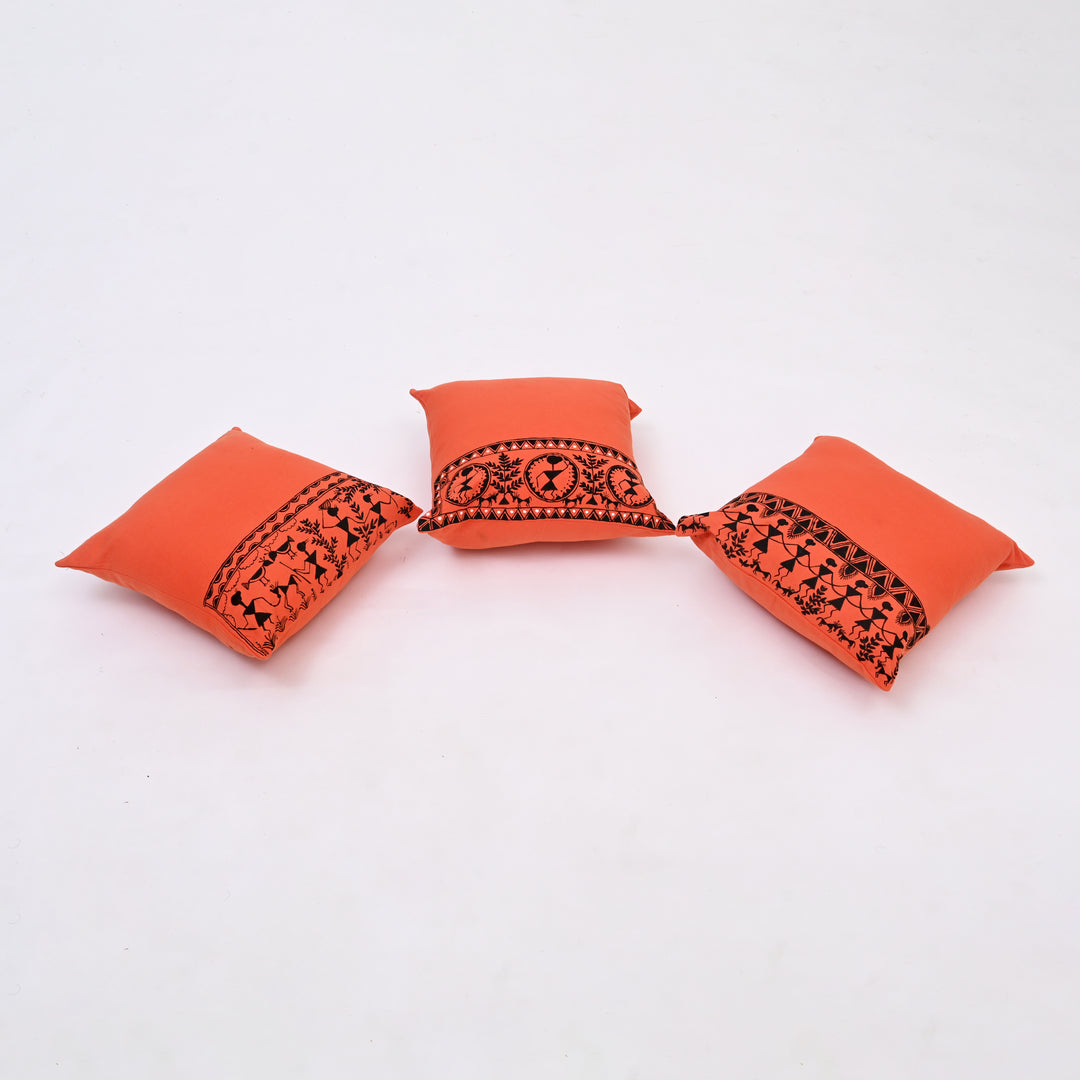 Cotton Cushion Covers - 3 Pc Set